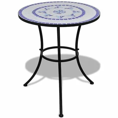 Bistro Table Mosaic Ceramic Round Outdoor Garden Patio Desk With Metal Legs NEW • $110.99