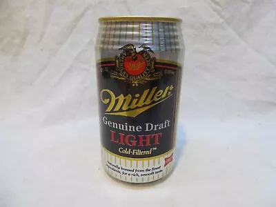 Miller Genuine Draft Light Alum Beer Can~miller Brg.5 Locations • $5