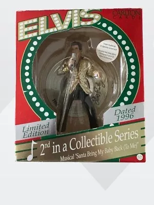 Elvis 1996 Carlton Cards Musical Christmas Ornament 2nd In A Collectible Series! • $19.99