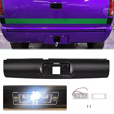 Rear Bumper Roll Pan W/LED License Lamp For 1994-2003 Chevy GMC S10 Sonoma • $72.99