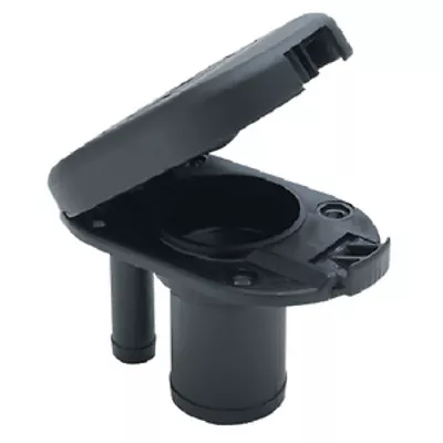 Black Combination Gas Fill And Fuel Tank Vent For Boats • $38.17