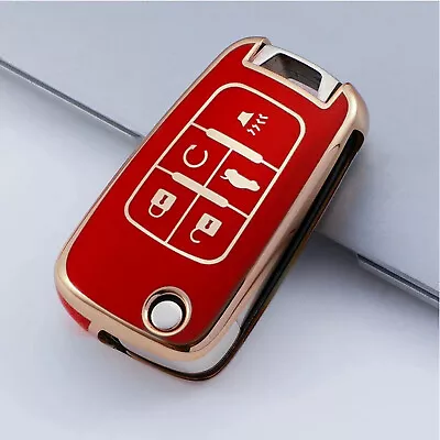 Car Key Fob Cover Case Shell For Chevy Camaro Cruze Impala Equinox TPU Remote • $7.15