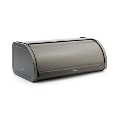 Brabantia Bread Box 6.81  H X 17.52  W Roll Top Platinum Corrosion Resistant • $64.98