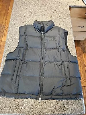 Mercedes-Benz Puffer Vest Black XL Down Feathers MB Embroidered EUC • $58.99