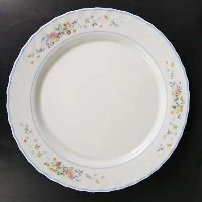 Arcopal Victoria Chop Plate Serving Platter 12.5  France Milk Glass Scalloped   • $11.86