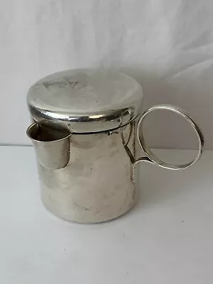 Vintage Mexico Maciel 925 Sterling Silver Cup Container Jug With Lid • $595