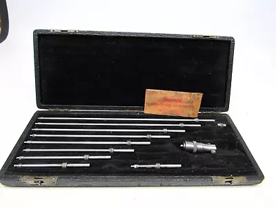 Vintage Starrett 124B Inside Micrometer Set 3-12  124 B USA ID • $99.99