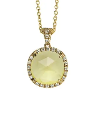 Marco Bicego Jaipur Color 18K 0.17 Ct. Tw. Diamond & Lemon Citrine Pendant • $1163.99