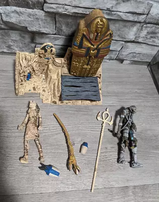 McFarlane Monsters Mummy Playset 1:18 Action Figure Egyptian Tomb Diorama Horror • $19.76