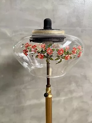 Shade Lamp Tilley Handmade Flower Pattern Borosilicate Glass • $140.72