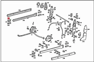 Genuine MERCEDES C107 R107 SL R107 Coupe C107 Sliding Jaw 1079190424 • $6.77