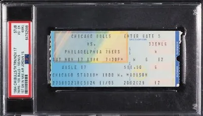 1984 Michael Jordan DEBUT Game Wearing Air Jordan 1 Ticket Stub PSA VG-EX 4 • $12595