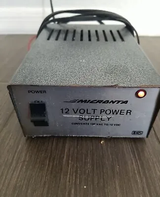 Vintage Micronta 12 Volt Power Supply Model 22-127D WORKS • $16