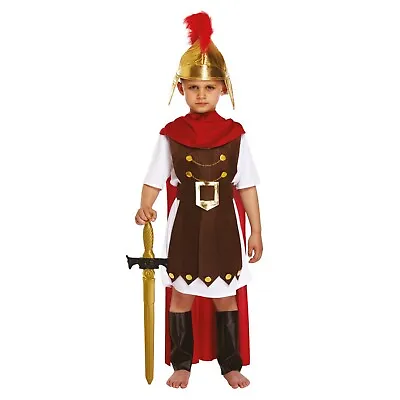 Kids Roman General Fancy Dress Costume Book Week Day Boys Gladiator Soldier UK • £17.25