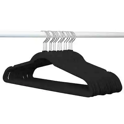 Member's Mark Elite Quality Velvet Hangers 50 Pack Black • $24.22