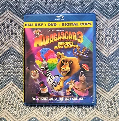 Madagascar 3: Europes Most Wanted (Blu-ray/DVD 2012 2-Disc Set) • $5.96