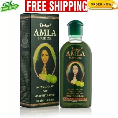 Dabur Amla Hair Oil - 100ml | For Strong Long & Thick Hair | Nourishes Scalp | • £2.89