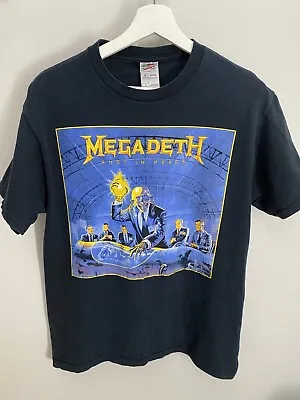 Vintage Megadeth Rust In Peace Metal Band T Shirt Mens Size Medium 2004 Y2K VTG • $35