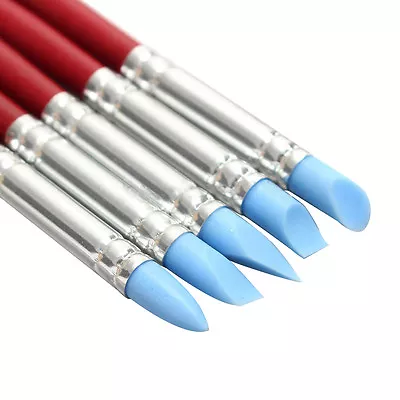 £5.21 • Buy 5x Silicone Rubber Clay Shaper Sculpting Fimo Polymer Modelling Pottery Tool  Eh