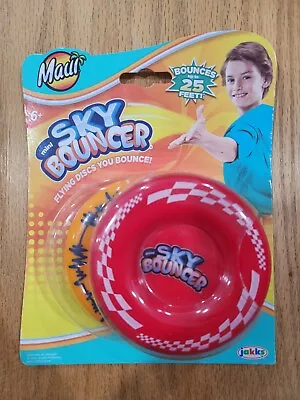 Jakks Maui Mini Sky Bouncer 2 Pack Flying Bouncy Discs Red & Orange • $24