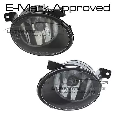 Fog Lights VW Touareg 2010-2015 HB4 Bulb Oval Front Spot Lamps Left & Right Pair • $52.53