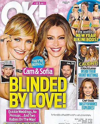 OK! Magazine January 19 2015 Cameron Diaz Sofia Vergara Christina Aguilera • £16.09