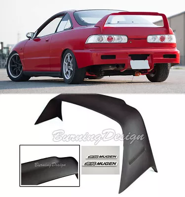 For 94-01 Integra 2DR DC2 ABS Rear Trunk MUGEN Gen 1 Spoiler Wing Black Emblem • $179.98