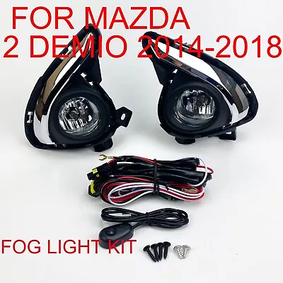 Bumper Fog Lights Kit For Mazda 2 Demio 5Door DJ DL Hatcback 2014 - 2018 • $95.33
