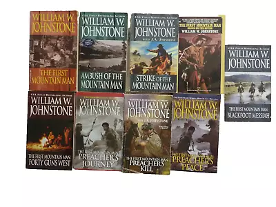 NINE (9) WILLIAM W. JOHNSTONE & J.A. JOHNSTONE In The FIRST MOUNTAIN MAN Series • $21.99