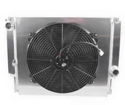 2 Row Aluminum Radiator+Shroud Fan For 1988-2000 BMW E30/E36 325i 325is M3 323i • $145