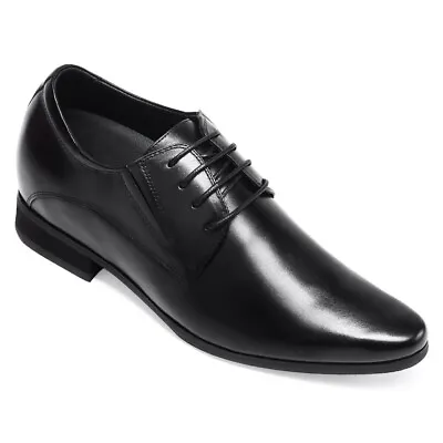 US9 CHAMARIPA Elevator Shoes For Men Black Oxford Dress Shoes Increase 8cm/3inch • $59