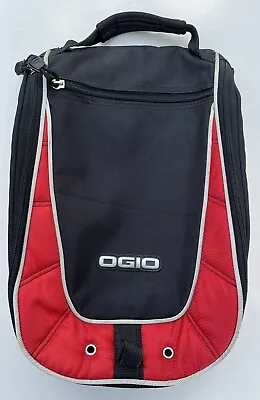 OGIO Shoester Golf Shoe Carrier Bag Red & Black W/ Inside Divider & Outer Pocket • $42.33