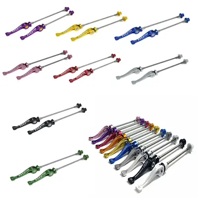 A2Z Chromoly (CroMo) Bicycle Quick Release Skewer Front & Rear Set  • £12.99