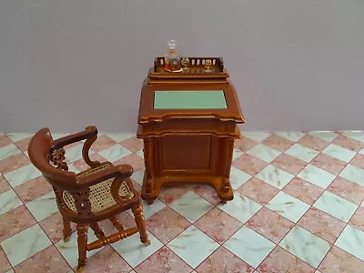 12th Scale Davenport Desk And Charles Dickens Chair • £55