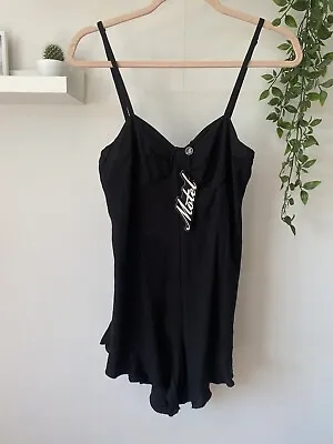 Motel Black Playsuit Strapless Adjustable Size Small New With Tags • $12.43