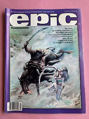 Vintage EPIC ILLUSTRATED Magazine April 1984 - No.23 • $7.99