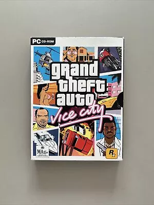 Grand Theft Auto: Vice City For Windows PC - Complete POSTER MAP & Manual • $55