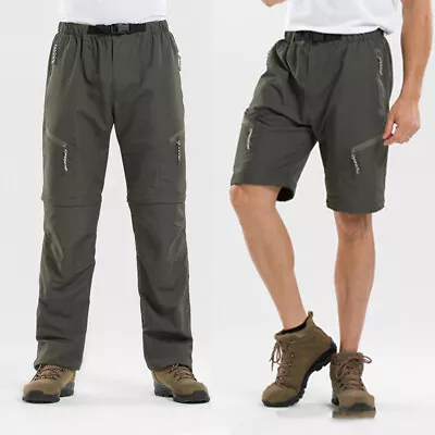 Men's Quick-drying Shorts Camping Hiking Fishing Detachable Outdoor Sports Pants • £12.02