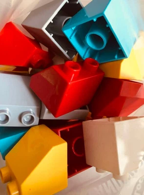 BULK LOT_DUPLO Roof Tile 2x2x1 1/2 Piece # 6474_Varied Colours X 20 Piece Set • $11.99