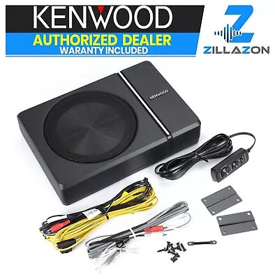 Kenwood KSC-PSW8 Slim Powered Enclosed BASS 8  Class D Audio Amplifier Subwoofer • $299