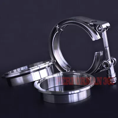 $23.99 • Buy 3  V-Band Vband Clamp 77mm Stainless Steel Male Female Flange For Turbo Exhaust