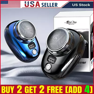 Portable Electric Razor Mini-Shave For Men USB Rechargeable Shaver Travel Home • $9.39