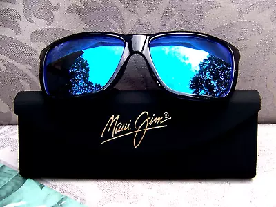 *New* MAUI JIM CRUZEM Dark Blue & Blue Hawaii Polarized Sunglasses ~ B864-03 • $219.98