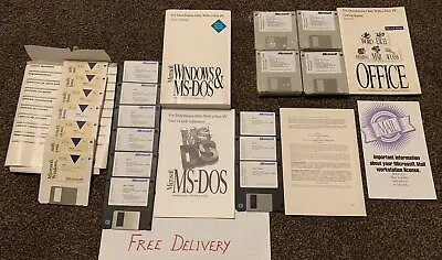 Rare Microsoft Floppy Disk Distributions For MS-DOS Windows & Office • £49