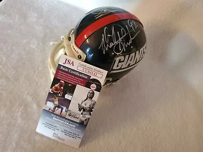 MICHAEL STRAHAN / JASON SEHORN Signed GIANTS Mini Helmet JSA COA • $139.99