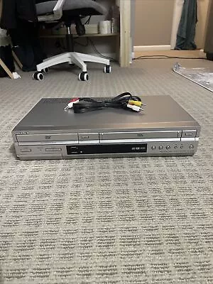 Sony SLV-D350P Combo DVD Player VCR Recorder Hi-Fi Stereo Silver TESTED • $80