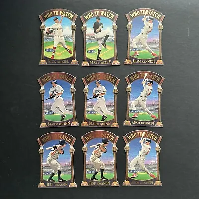 2000 Fleer Tradition Who To Watch 9 X Card LOT Die-Cut Ankiel RC 1 2 7 12 15 • $17.09