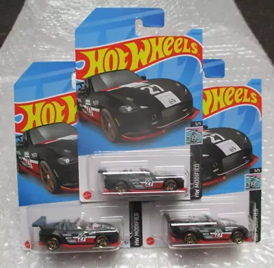 Hot Wheels 2023 Mainline - '15 Mazda Mx-5 Miata #114 (hw Modified 05/05) X3 • $19.99