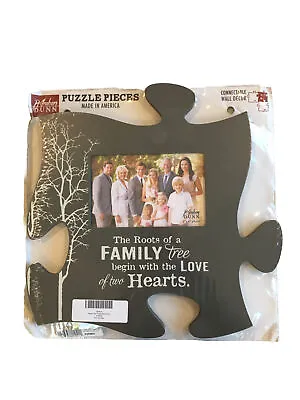 4x6 Picture Frame P Graham Dunn Roots Of A Family - Puzzle Shaped Wall Art • $10