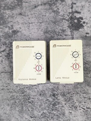 $9.44 • Buy Vintage Two Pack X10 LM465 AM466 Dimmable  Remote Lamp & Appliance Module TESTED